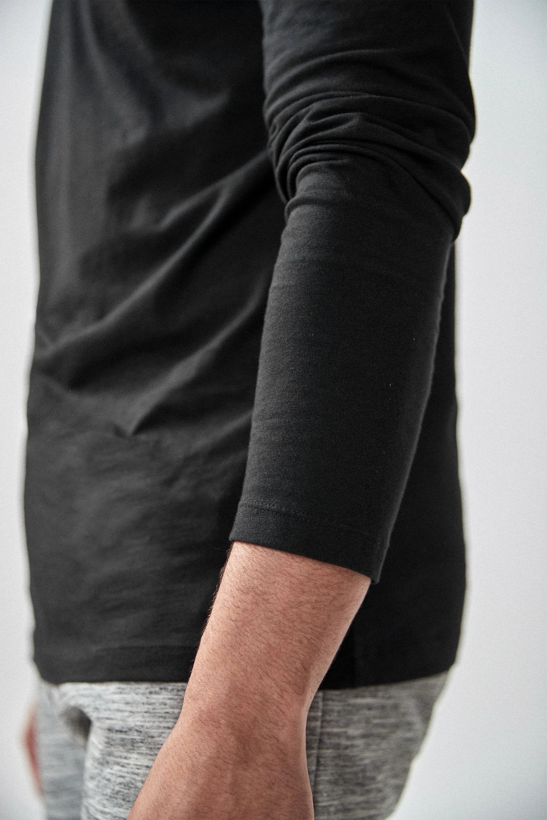 Maglia girocollo a maniche lunghe