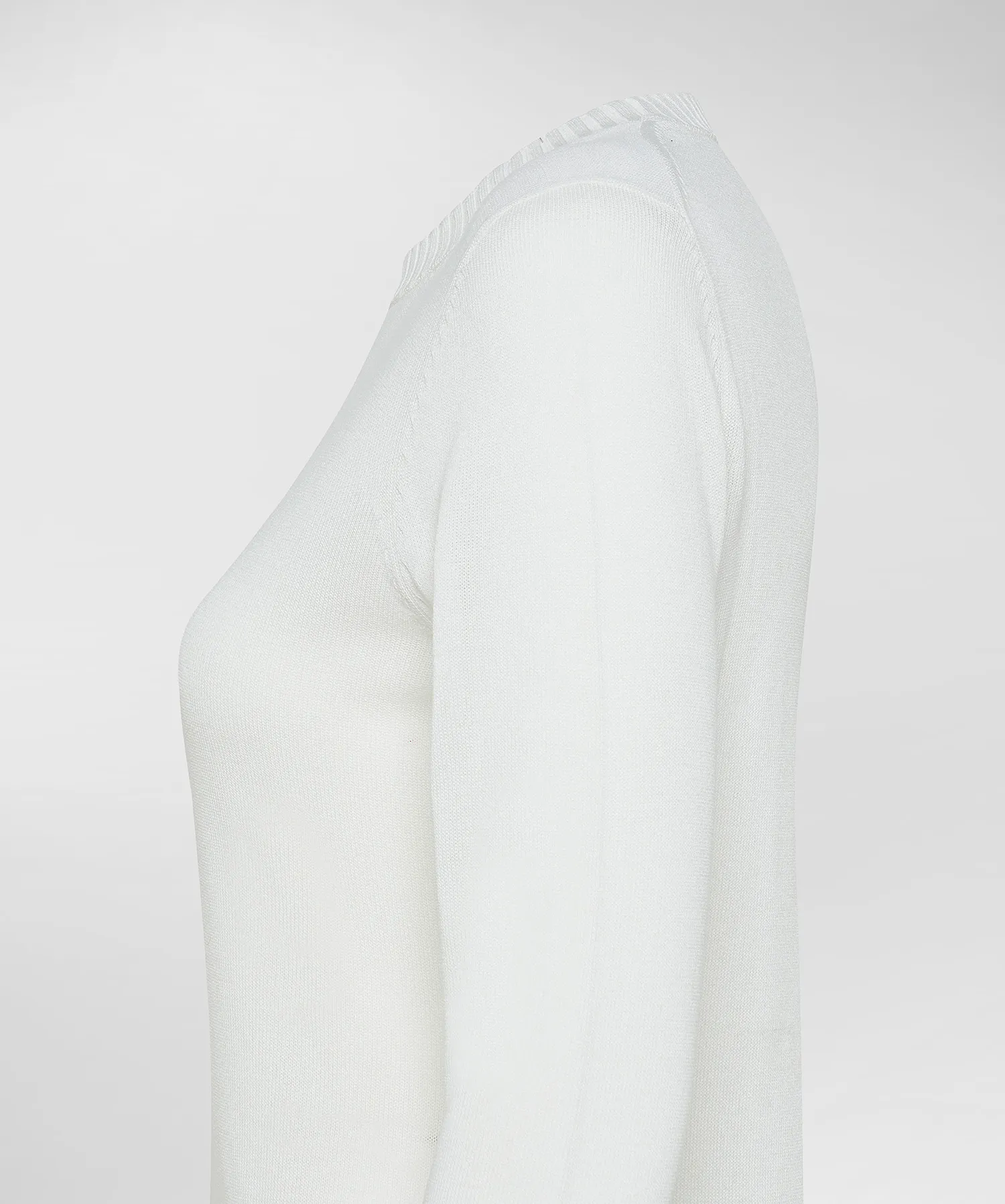 Maglia paricollo con polsini a contrasto