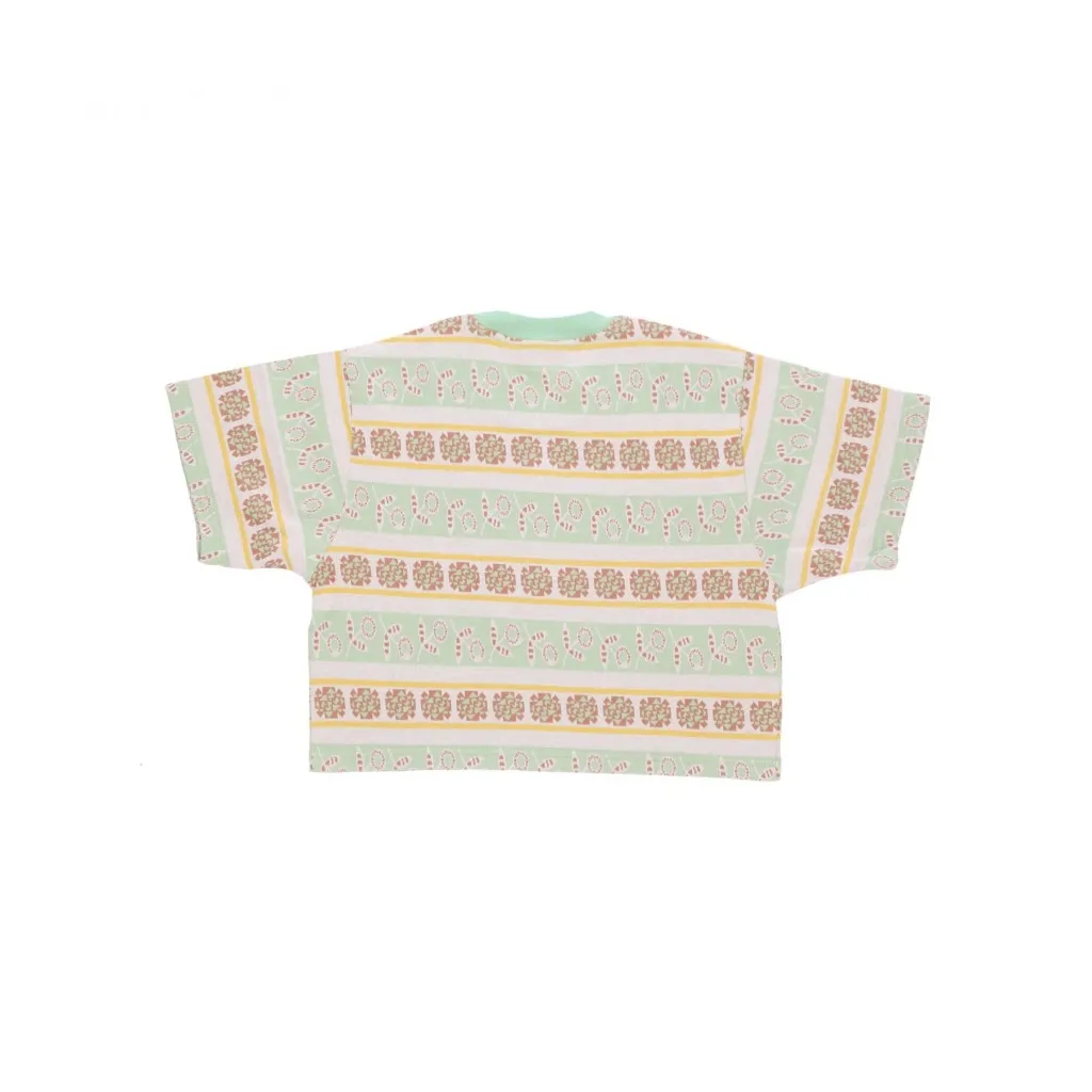 maglietta donna esther cropped tee GREEN FIG MULTI