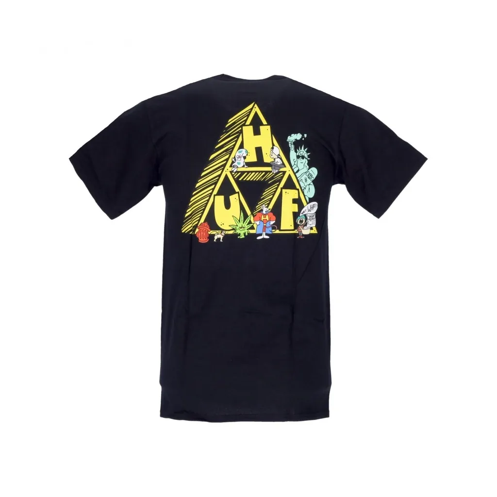 maglietta uomo saturday morning tee BLACK