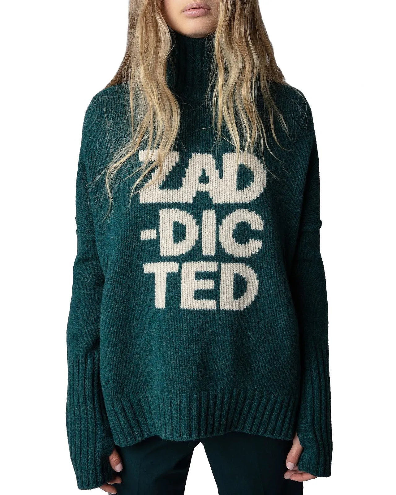 Maglione Alma We Zaddicted peacock