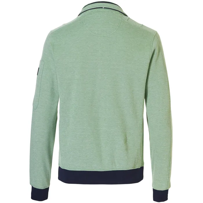 Maglione Baileys con zip a punti strutturati Verde