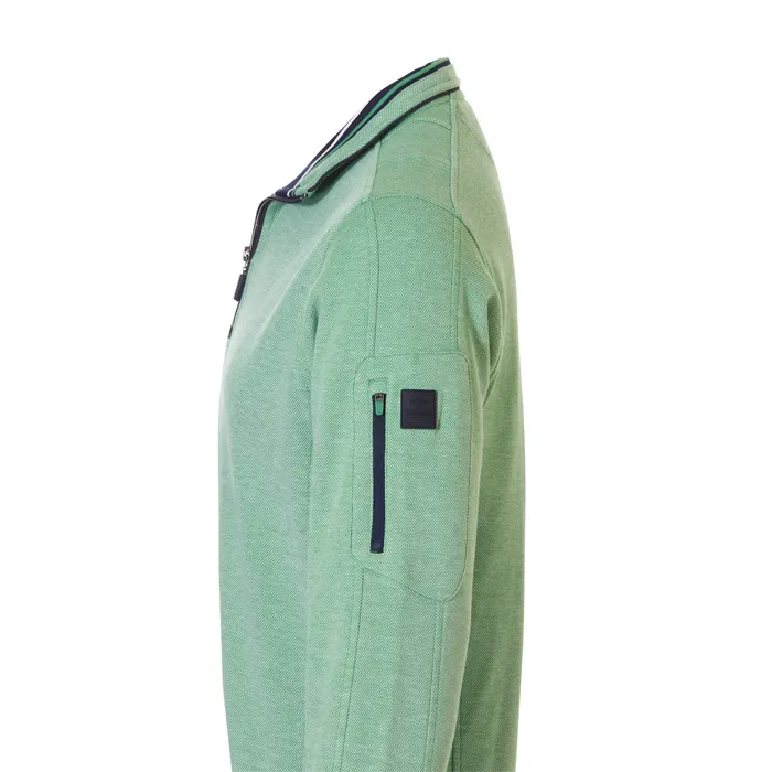 Maglione Baileys con zip a punti strutturati Verde