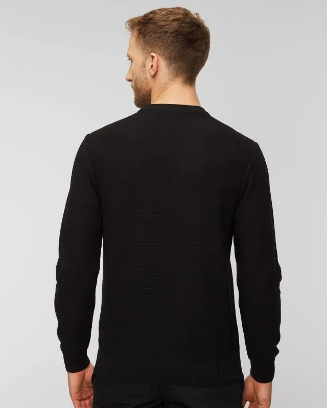 Maglione di lana da uomo Paul&Shark Nero