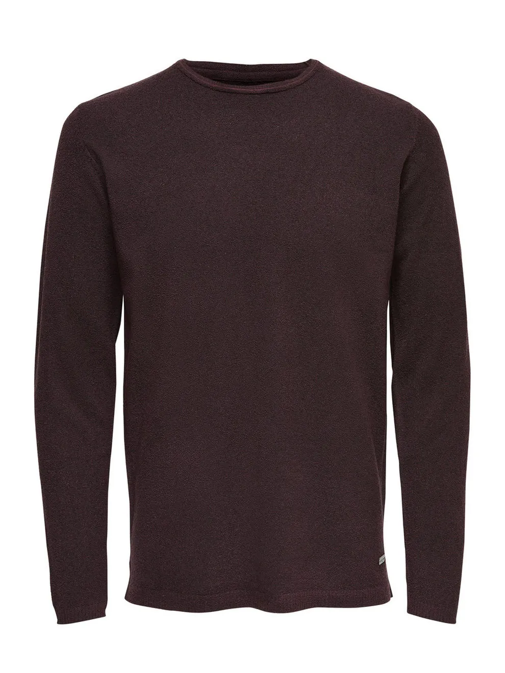 Maglione Only & Sons ted crew neck Bordeaux