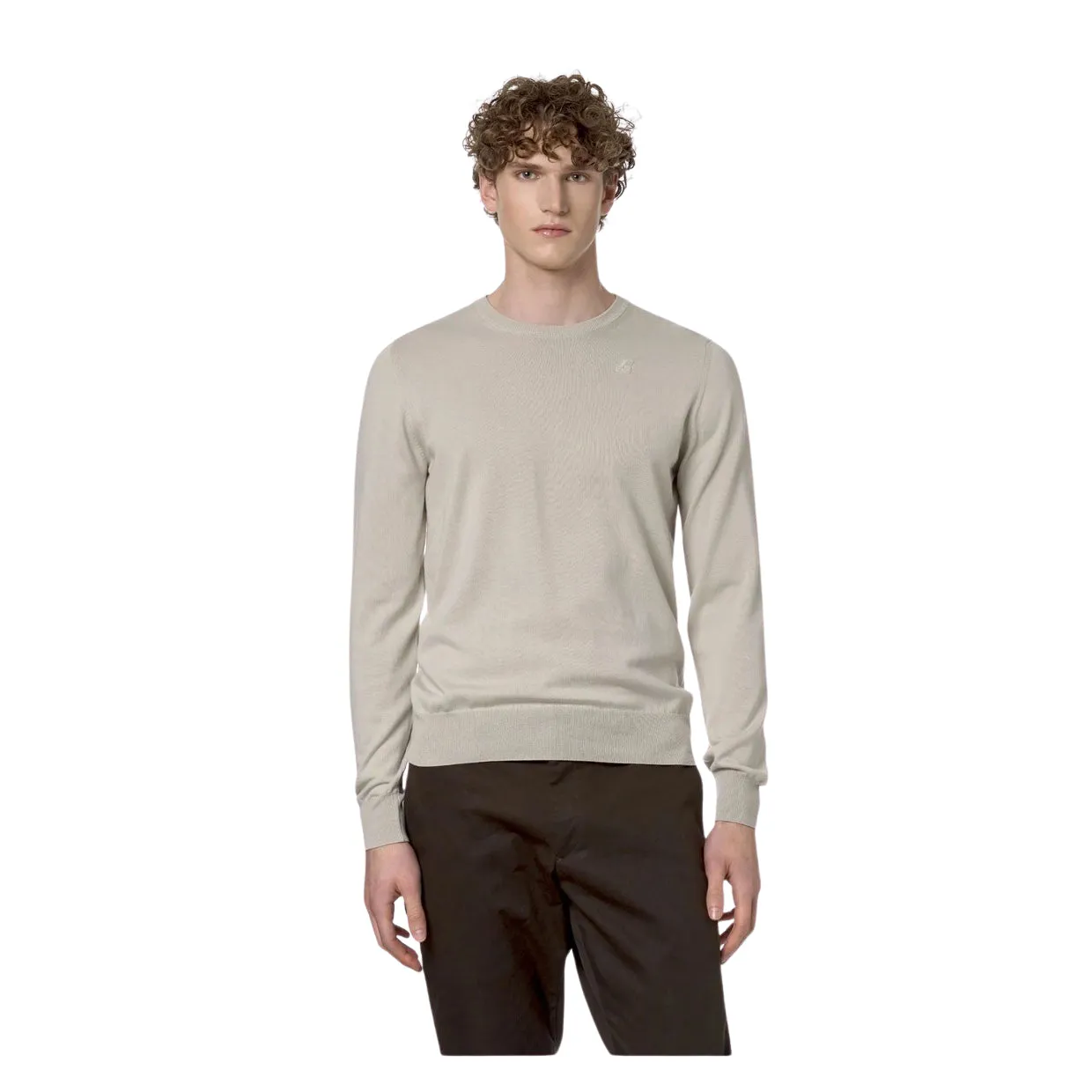 Maglione Uomo K-Way Sebastien Cotton PS Beige