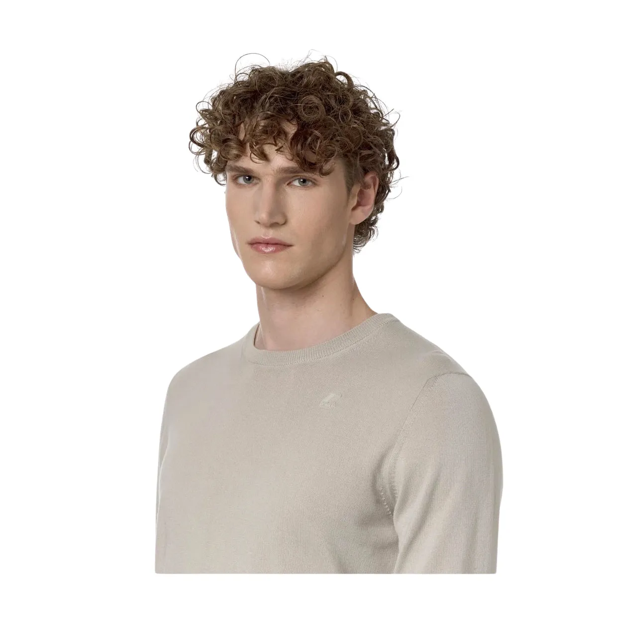 Maglione Uomo K-Way Sebastien Cotton PS Beige