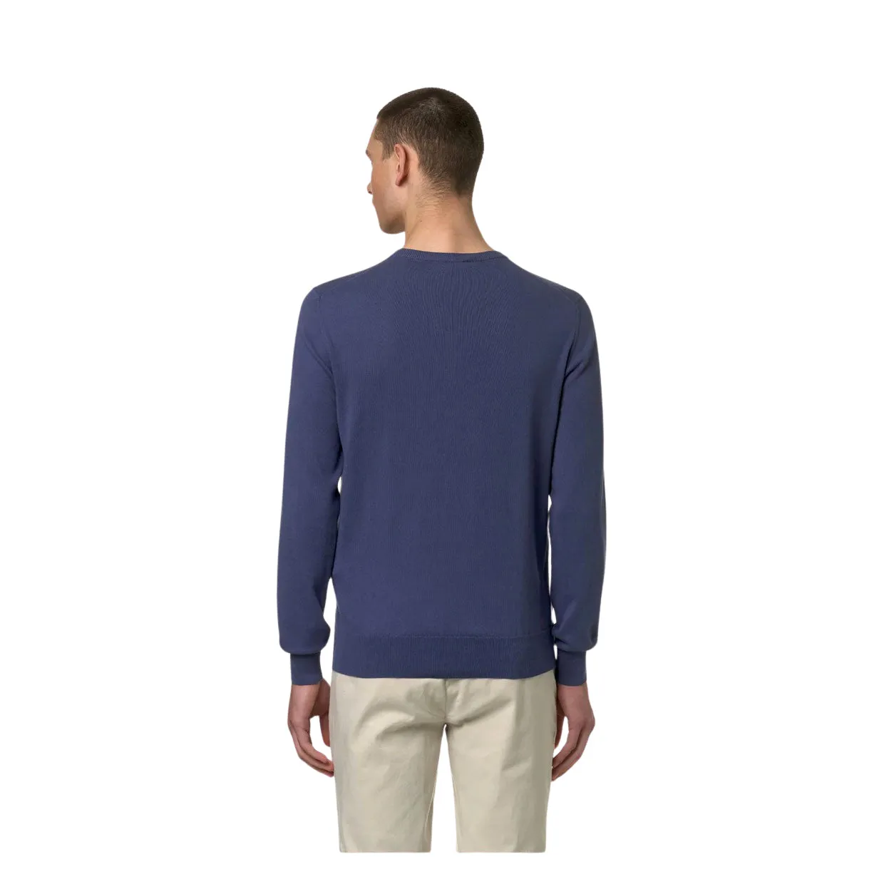 Maglione Uomo K-Way Sebastien Cotton PS Blu Indigo
