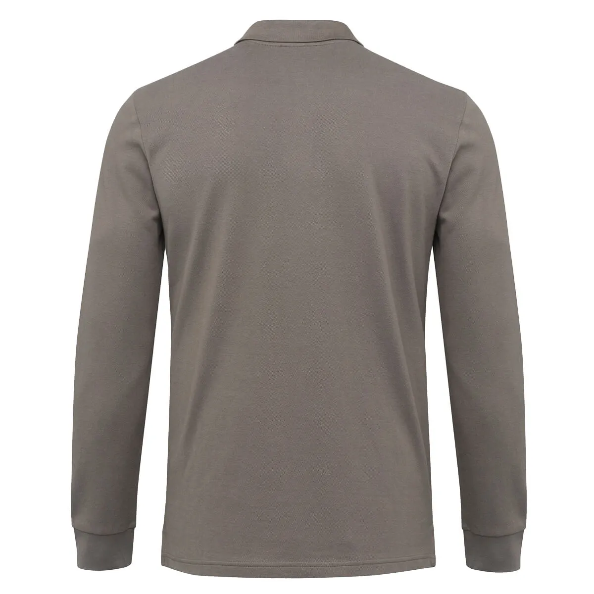 MCS polo uomo manica lunga piquet colore charcoal