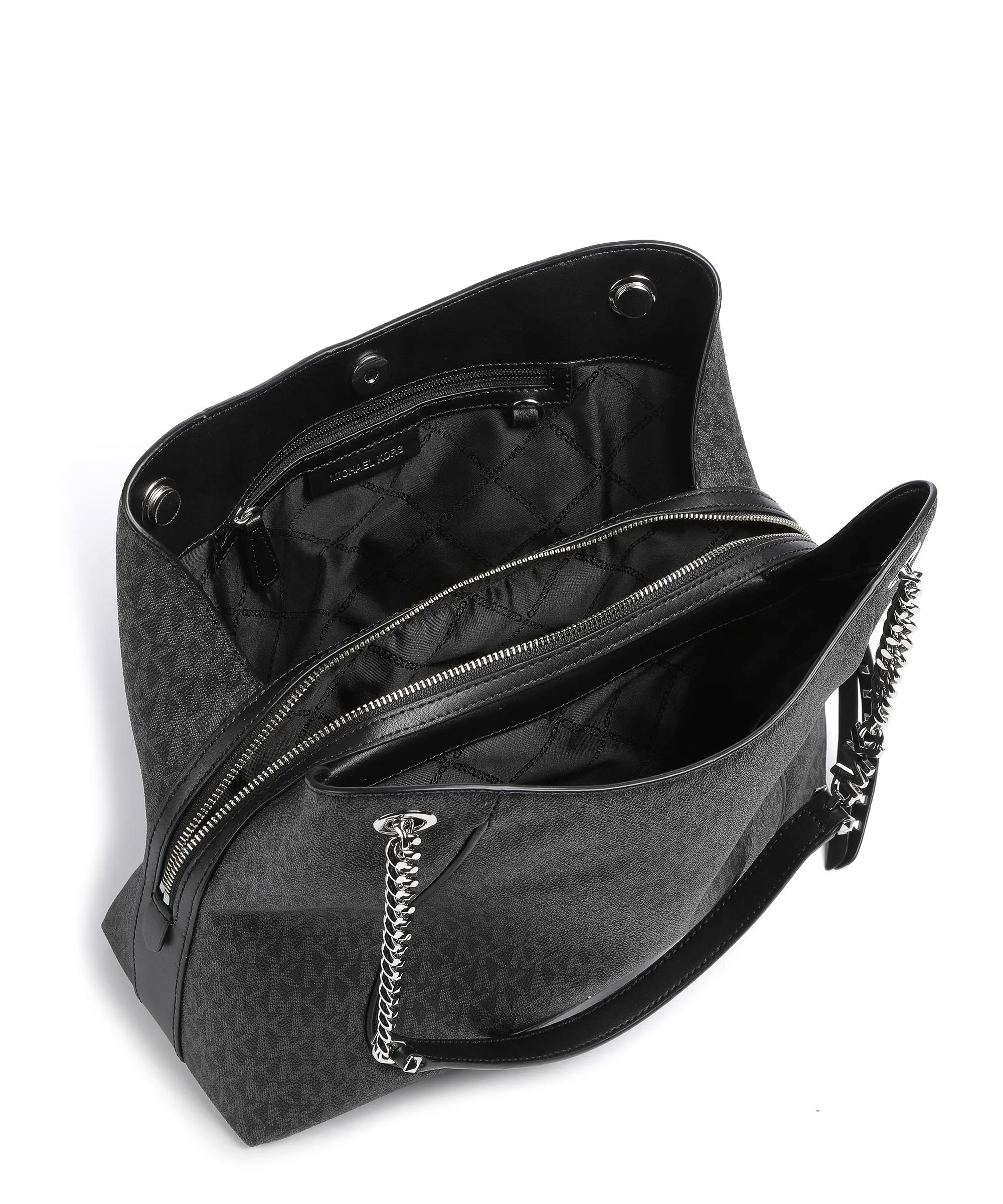  Michael Kors Piper Borsa hobo tela antracite  