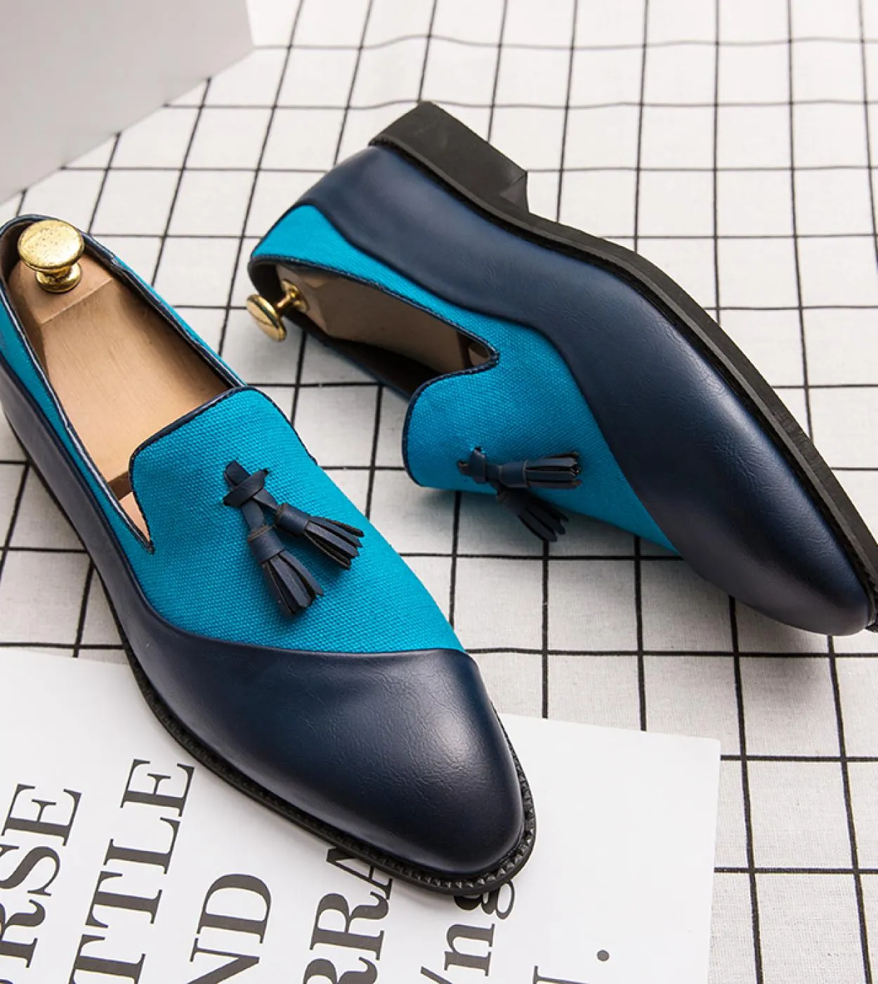 Mocassini eleganti casual da uomo Fashion Club Scarpe da uomo per il tempo libero Slip on antiscivolo Scarpe da ballo Abiti lung