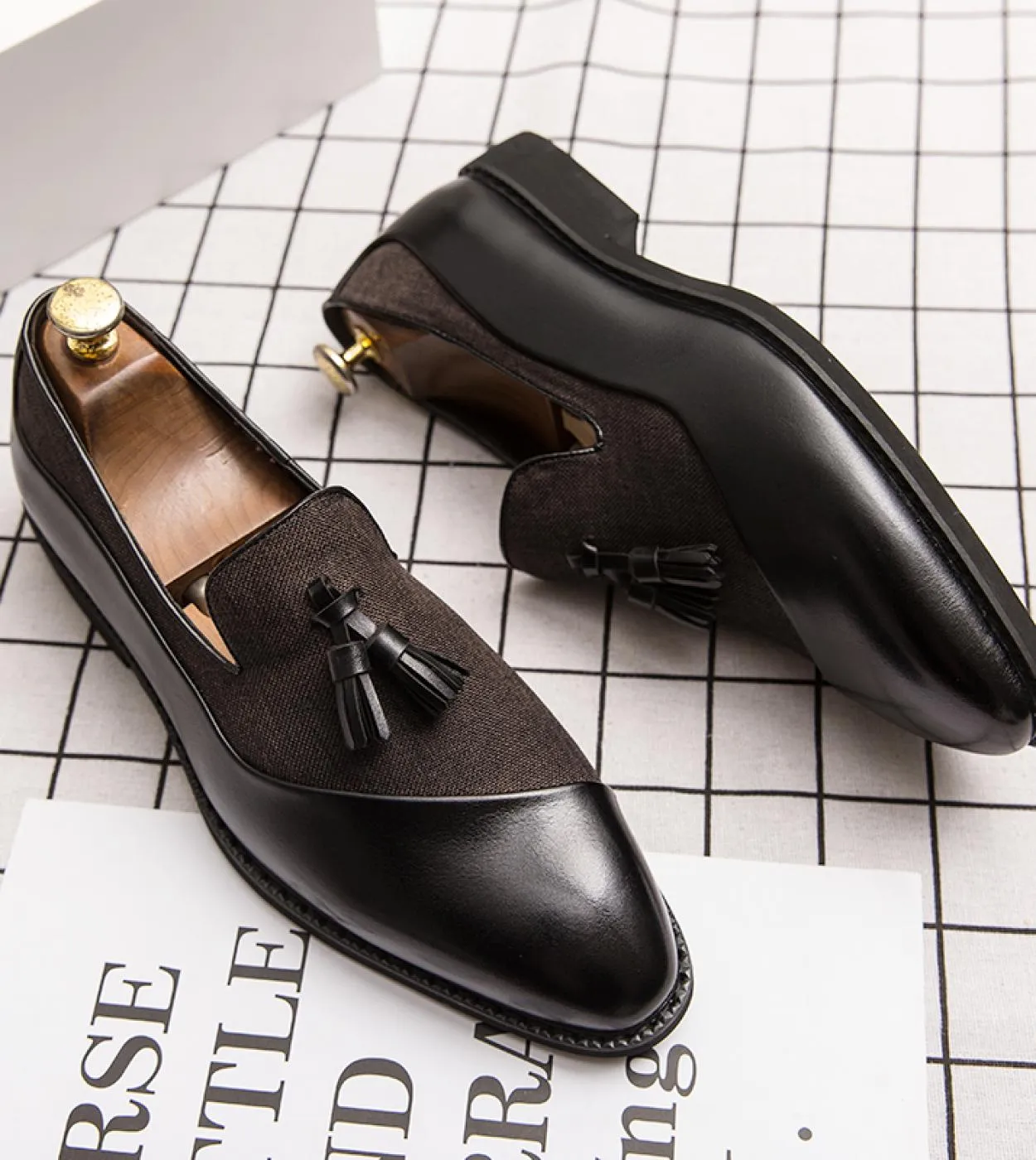 Mocassini eleganti casual da uomo Fashion Club Scarpe da uomo per il tempo libero Slip on antiscivolo Scarpe da ballo Abiti lung