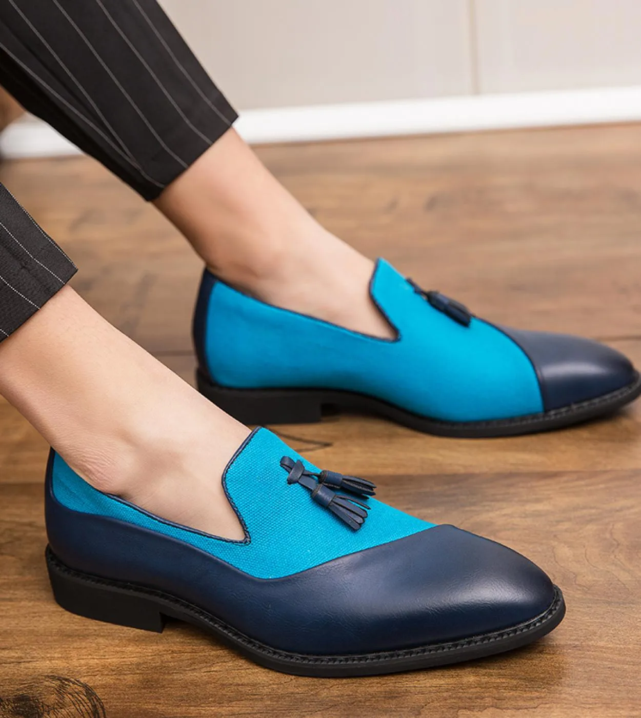 Mocassini eleganti casual da uomo Fashion Club Scarpe da uomo per il tempo libero Slip on antiscivolo Scarpe da ballo Abiti lung