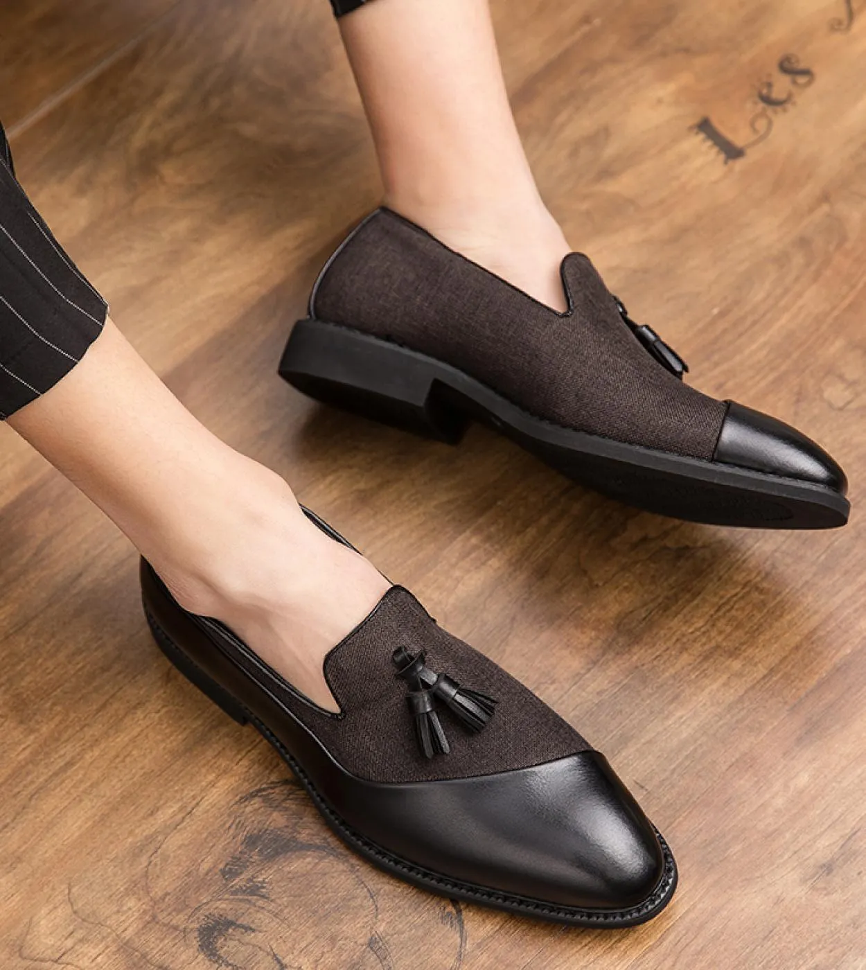 Mocassini eleganti casual da uomo Fashion Club Scarpe da uomo per il tempo libero Slip on antiscivolo Scarpe da ballo Abiti lung