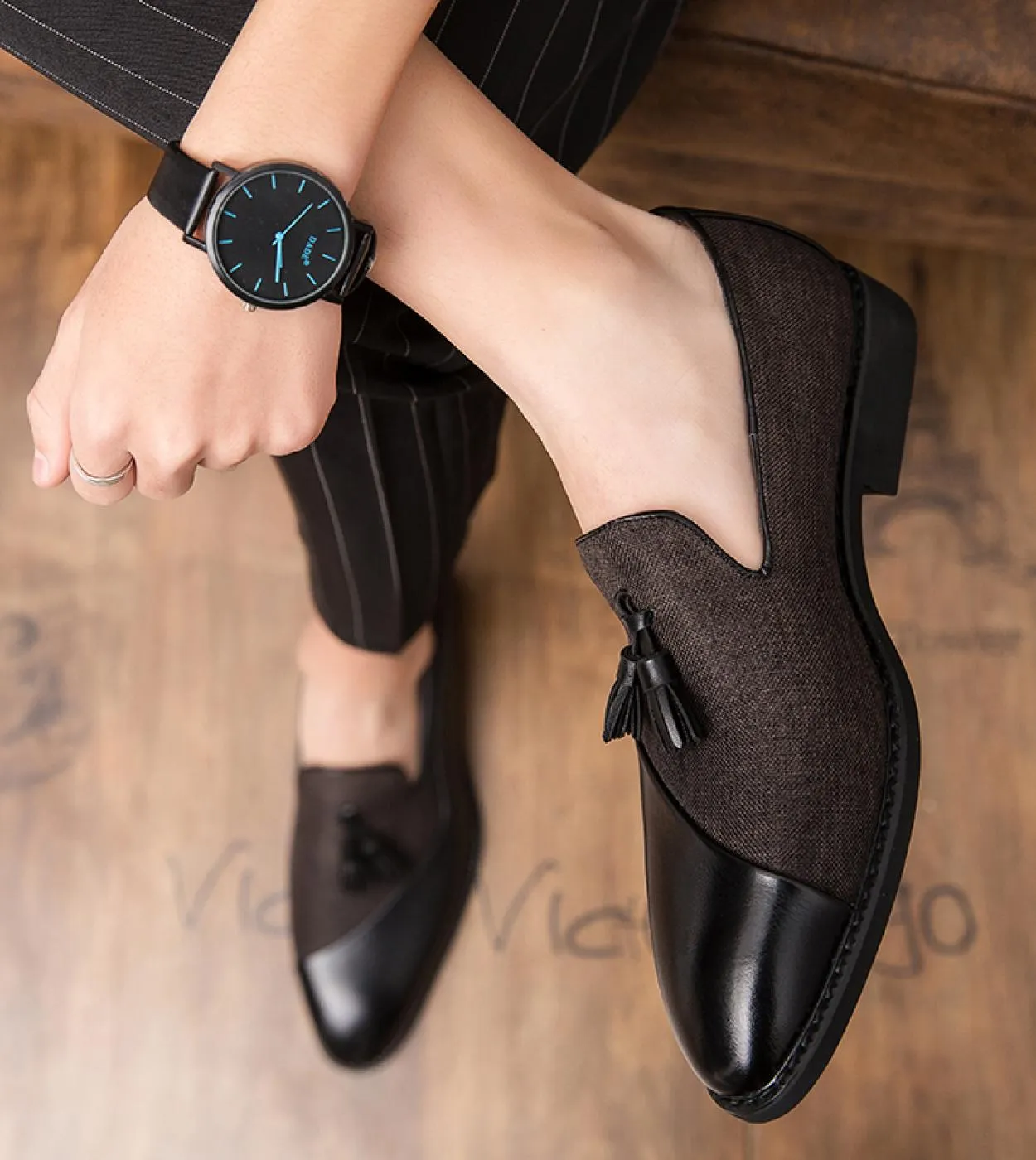 Mocassini eleganti casual da uomo Fashion Club Scarpe da uomo per il tempo libero Slip on antiscivolo Scarpe da ballo Abiti lung