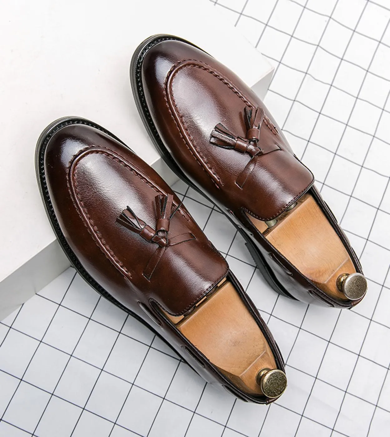 Mocassini Penny casual da uomo classici di alta qualità Scarpe da guida Moda uomo Comode scarpe in pelle da uomo Abito pigro con