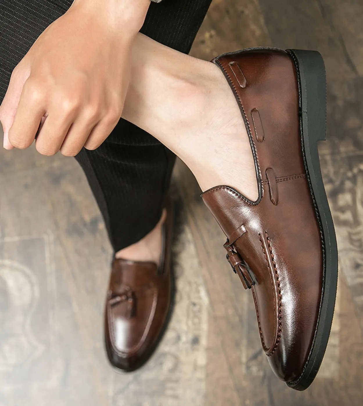 Mocassini Penny casual da uomo classici di alta qualità Scarpe da guida Moda uomo Comode scarpe in pelle da uomo Abito pigro con