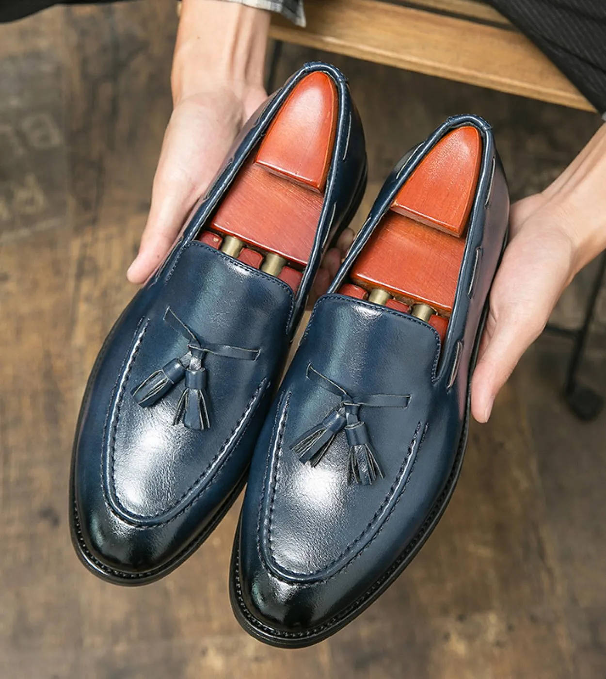 Mocassini Penny casual da uomo classici di alta qualità Scarpe da guida Moda uomo Comode scarpe in pelle da uomo Abito pigro con