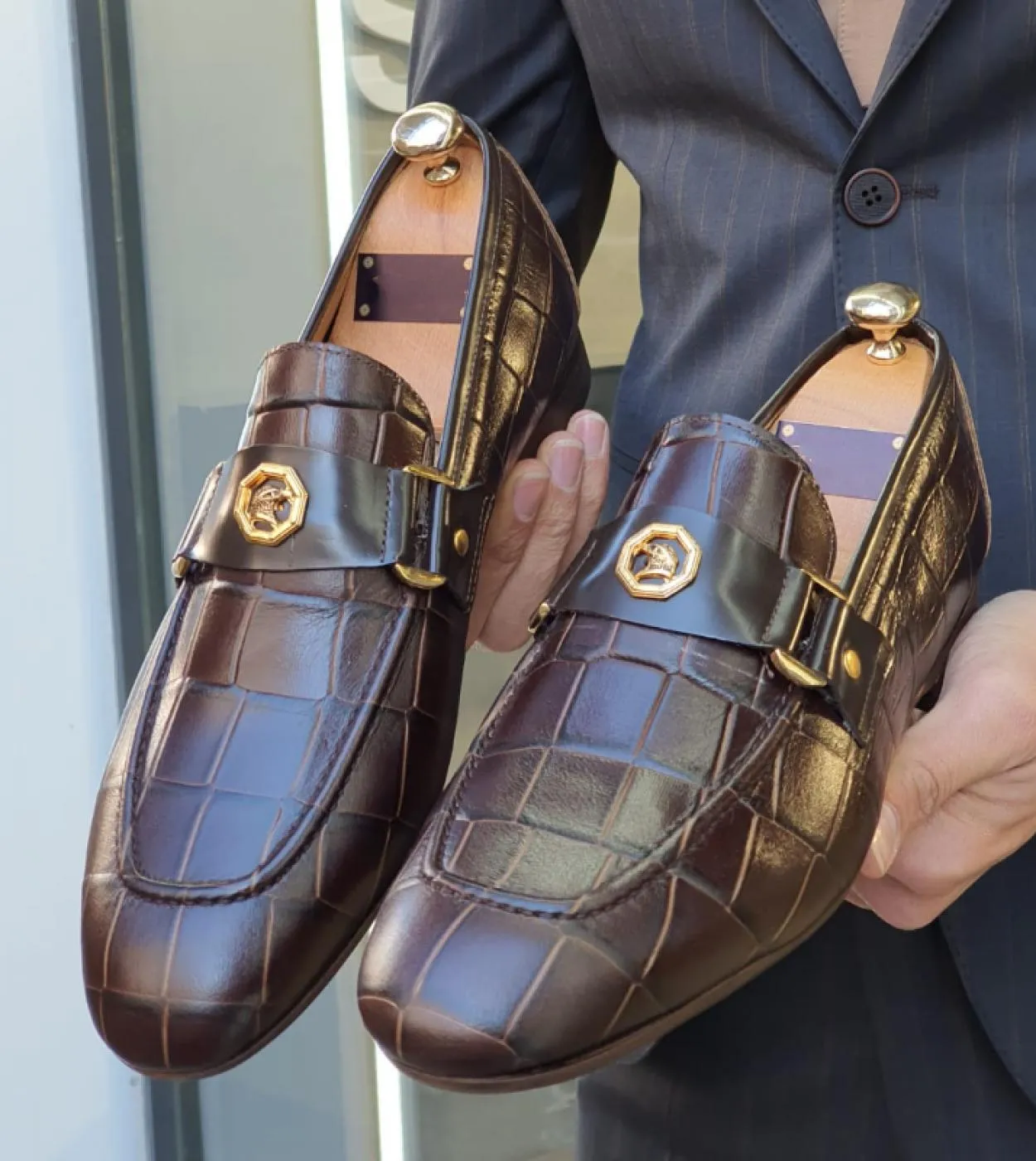 Mocassini Scarpe da uomo Pu Tinta unita Moda classica All Match Business Casual Testa tonda Motivo a pietra Slip on Scarpe elega