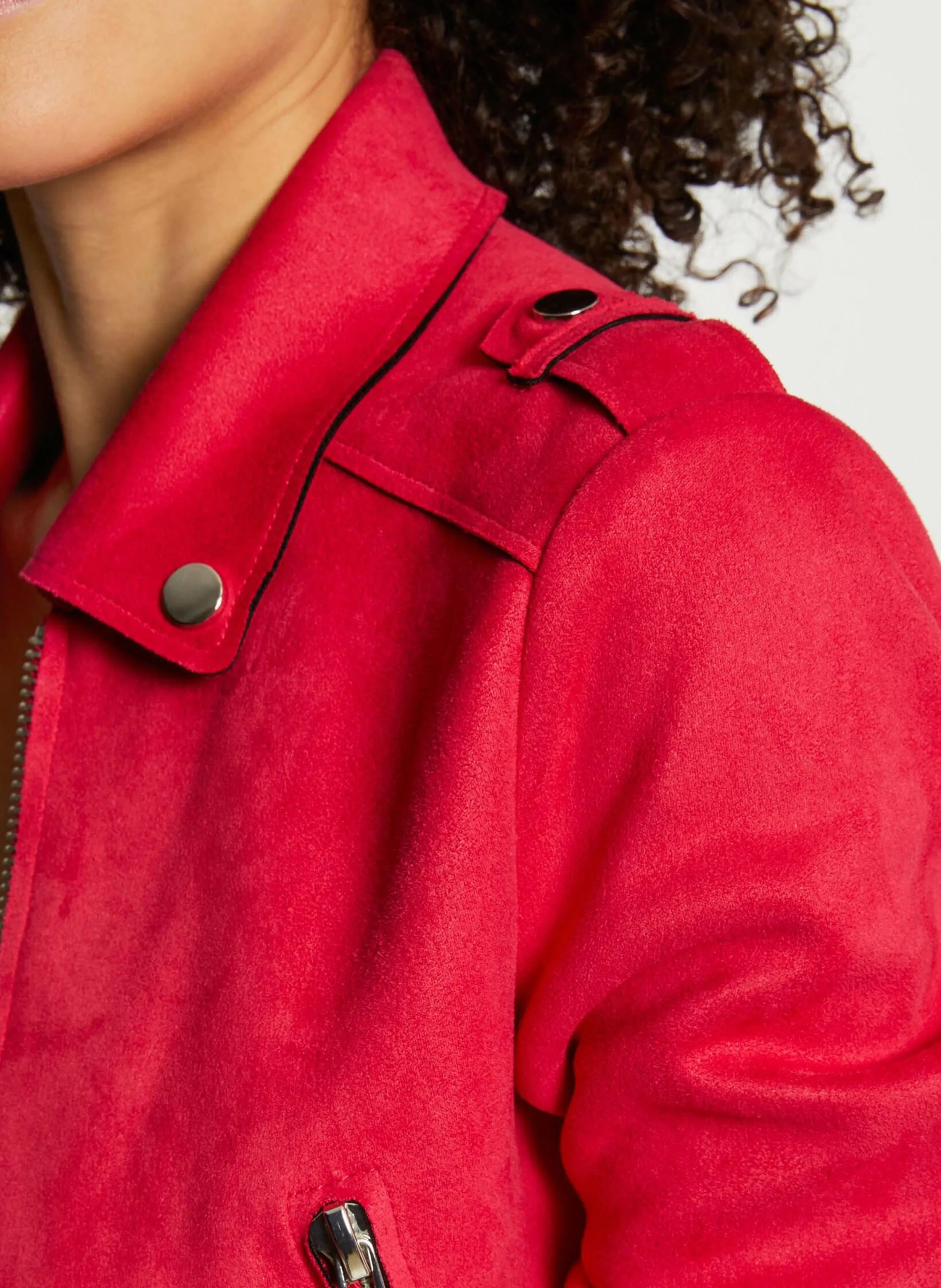  MORGAN   Giacca blazer collo classico effetto scamosciato | Rosa