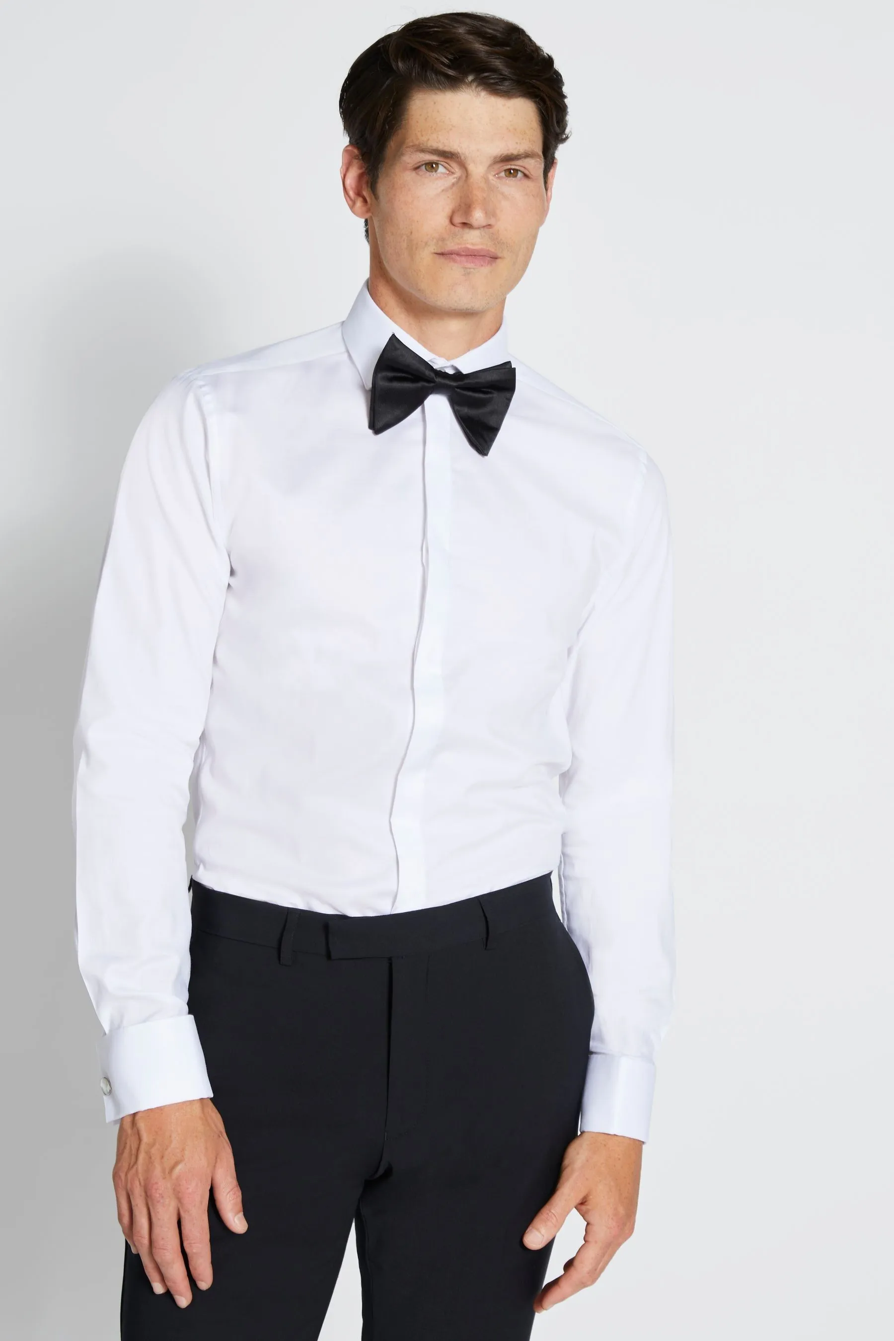 MOSS Vestibilità attillata / Slim - Camicia elegante con abbottonato nascosto