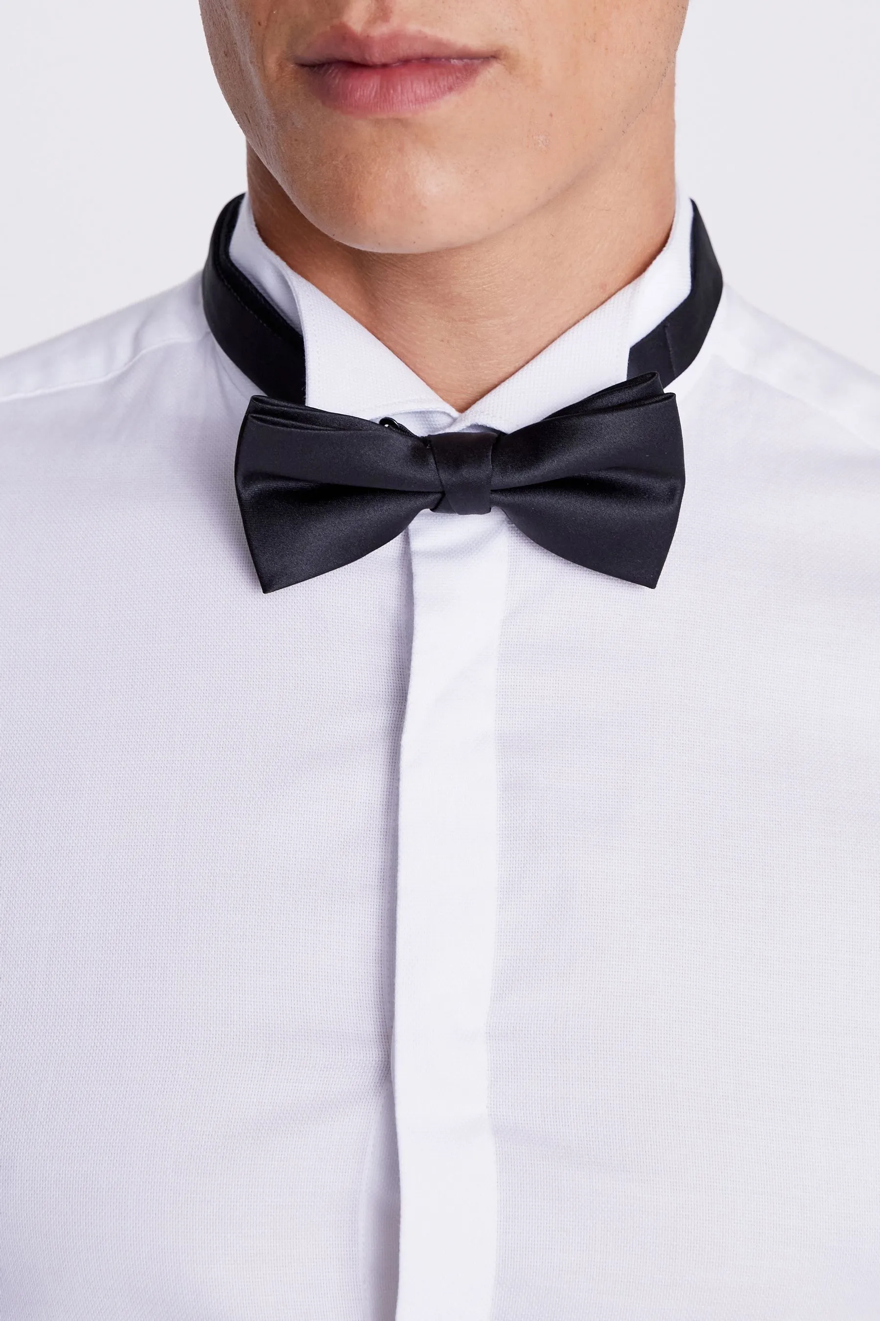 MOSS Vestibilità attillata / Slim - Camicia elegante con collo diplomatico e abbottonato nascosto