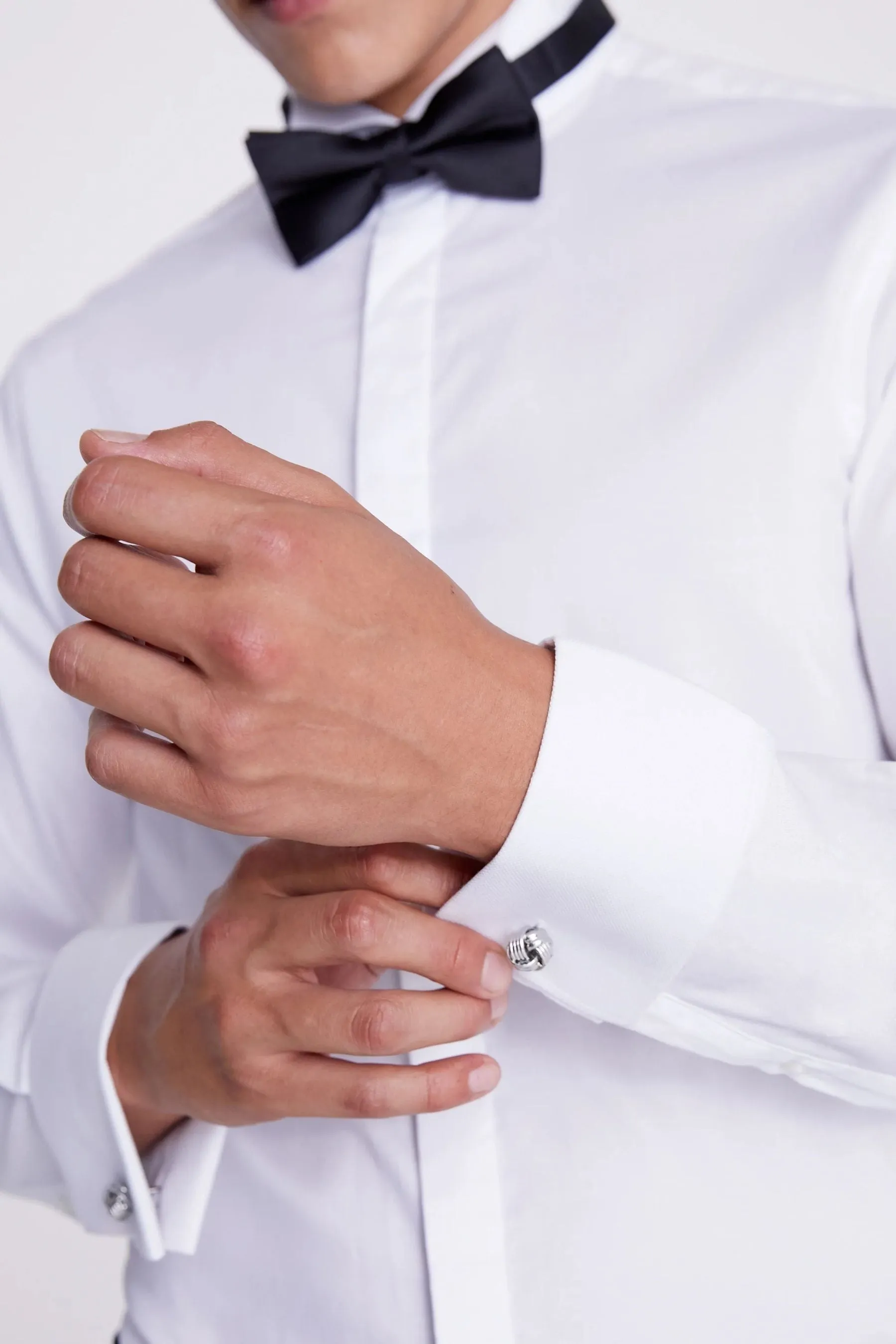 MOSS Vestibilità attillata / Slim - Camicia elegante con collo diplomatico e abbottonato nascosto