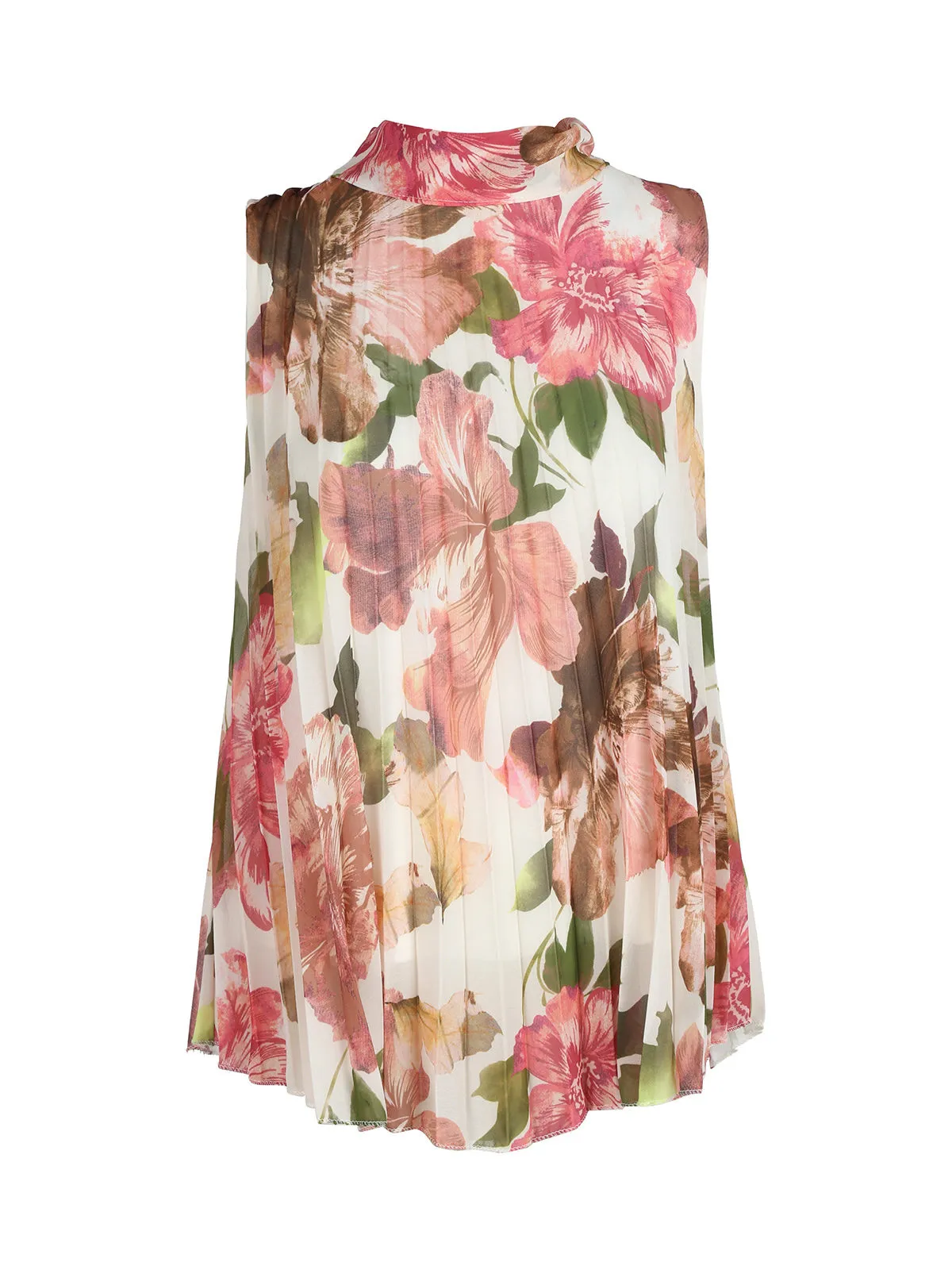 New Collection Top femme plissé imprimé fleuri