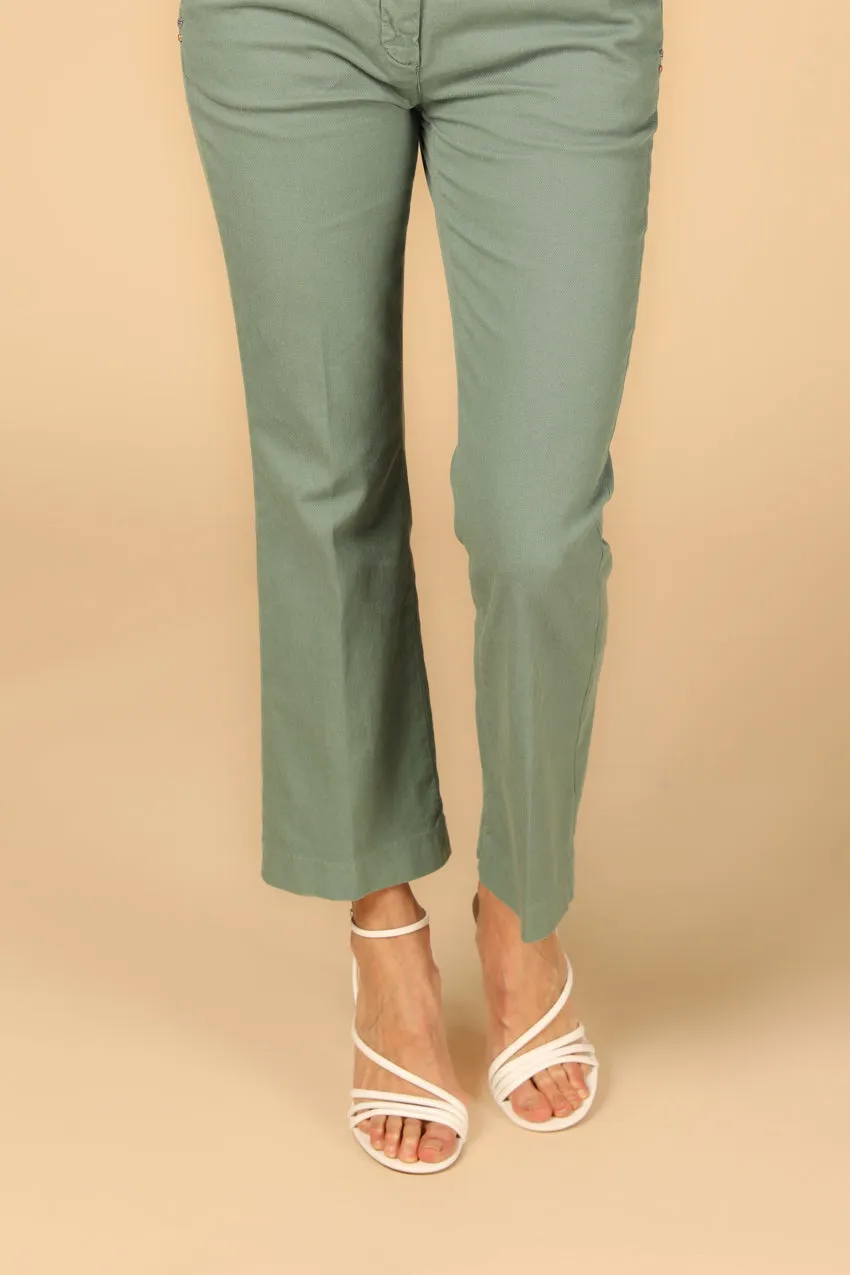New York Trumpet pantalon chino femme en piquet de coton et tencel slim