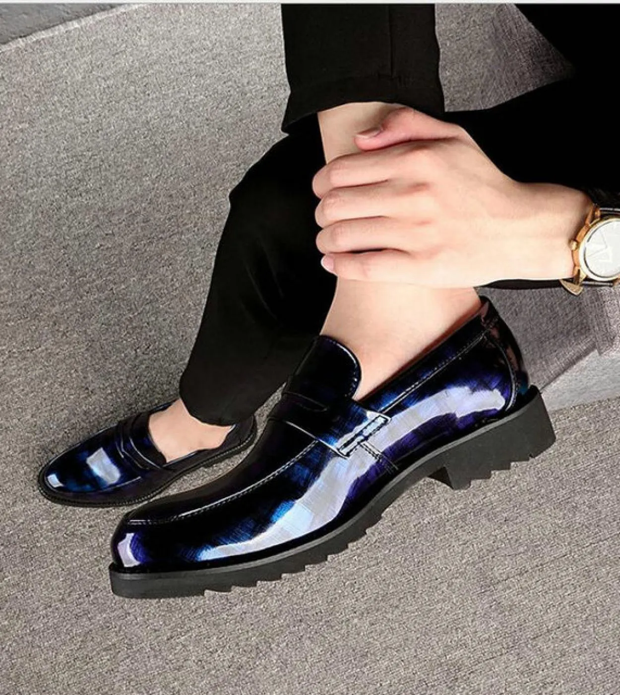 Nuovi mocassini da uomo in pelle Business Office Scarpe da sposa Scarpe da uomo da uomo Mocassino da sposa Calzature da festa Sc