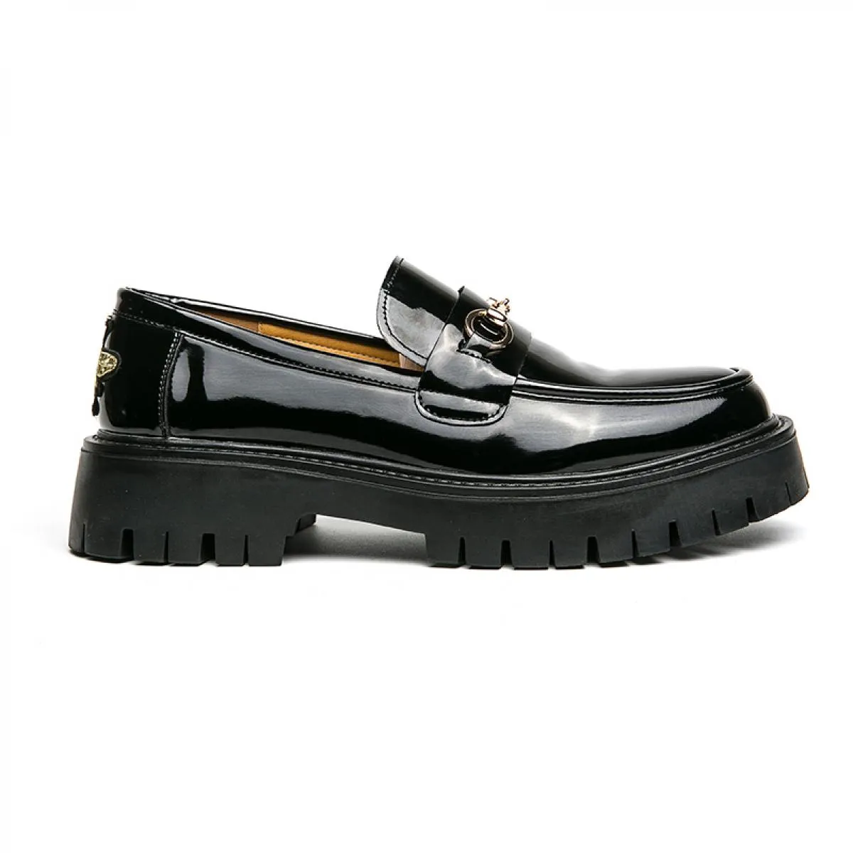 Nuovi mocassini neri da uomo in pelle verniciata punta tonda slip on scarpe da uomo formali da sposa taglia business 38 45