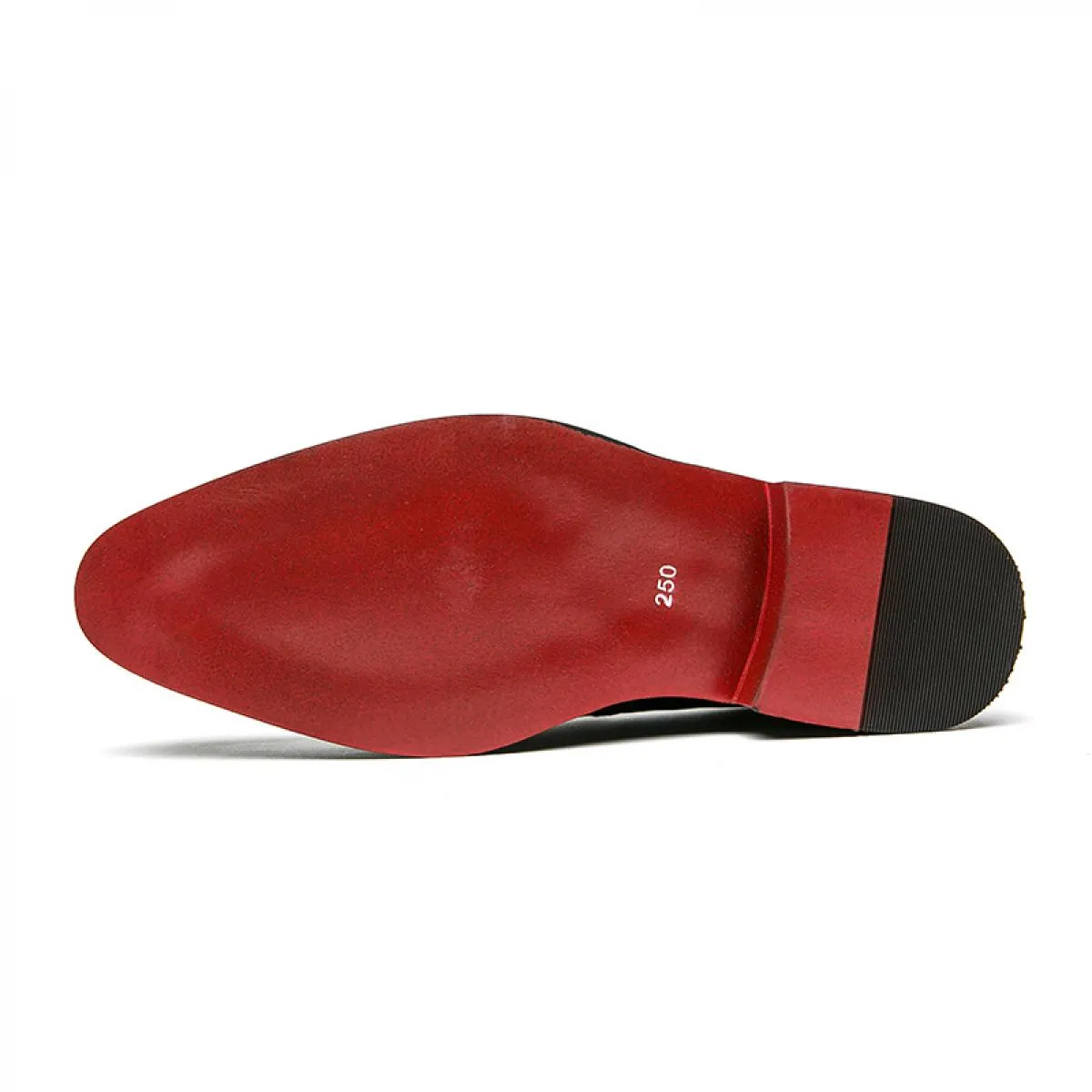 Nuovi mocassini neri da uomo suola rossa punta tonda marrone giallo scarpe formali da uomo affari fatti a mano taglia 38 46 sped