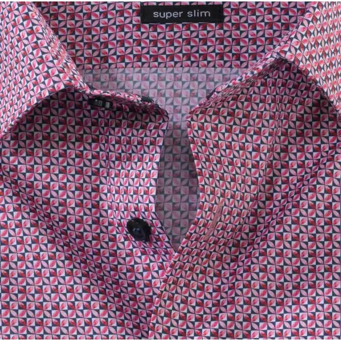 OLYMP n. Camicia da lavoro super slim Six Rosso