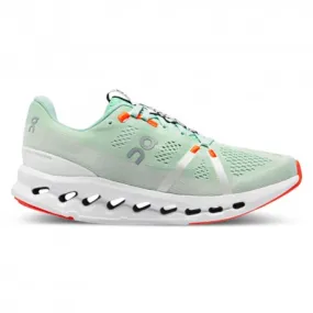 On Cloudsurfer Bianco Verde Chiaro - Scarpe Running Donna