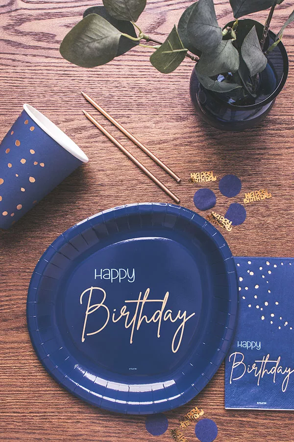 Palloncino 50° compleanno blu 45 cm