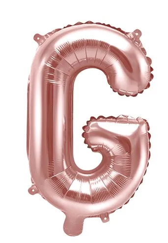 Palloncino foil G oro rosa 35cm