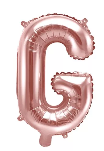 Palloncino foil G oro rosa 35cm
