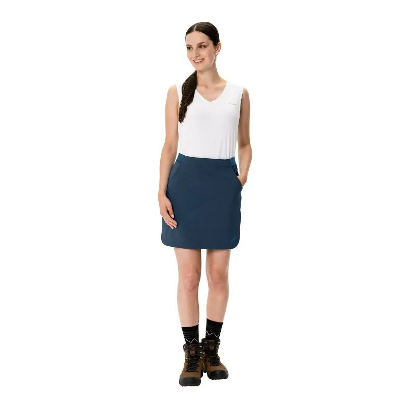 Pantaloncini/gonna da trekking da donna Vaude Skomer Skort IV (mare scuro)