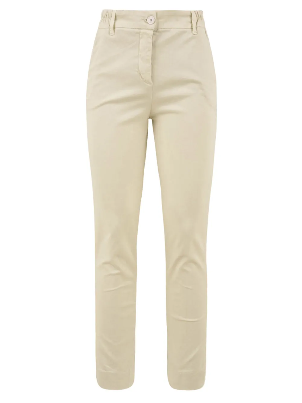 Pantalone bianco dritto da Donna con passanti