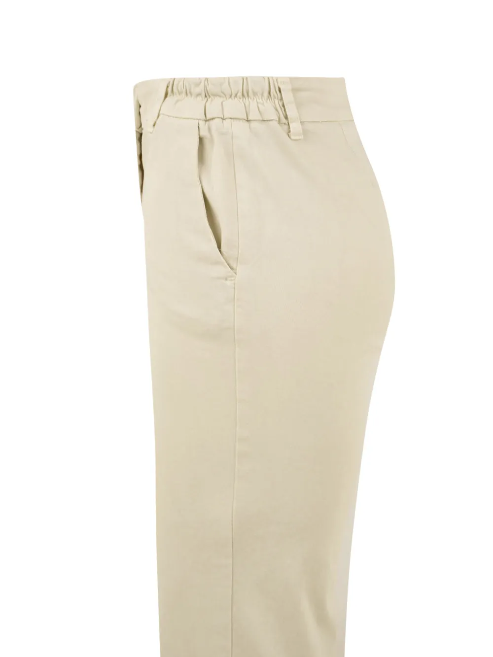 Pantalone bianco dritto da Donna con passanti
