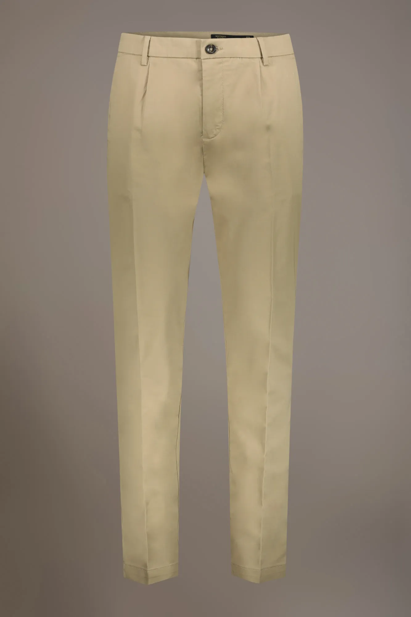 Pantalone chino uomo con pinces singola