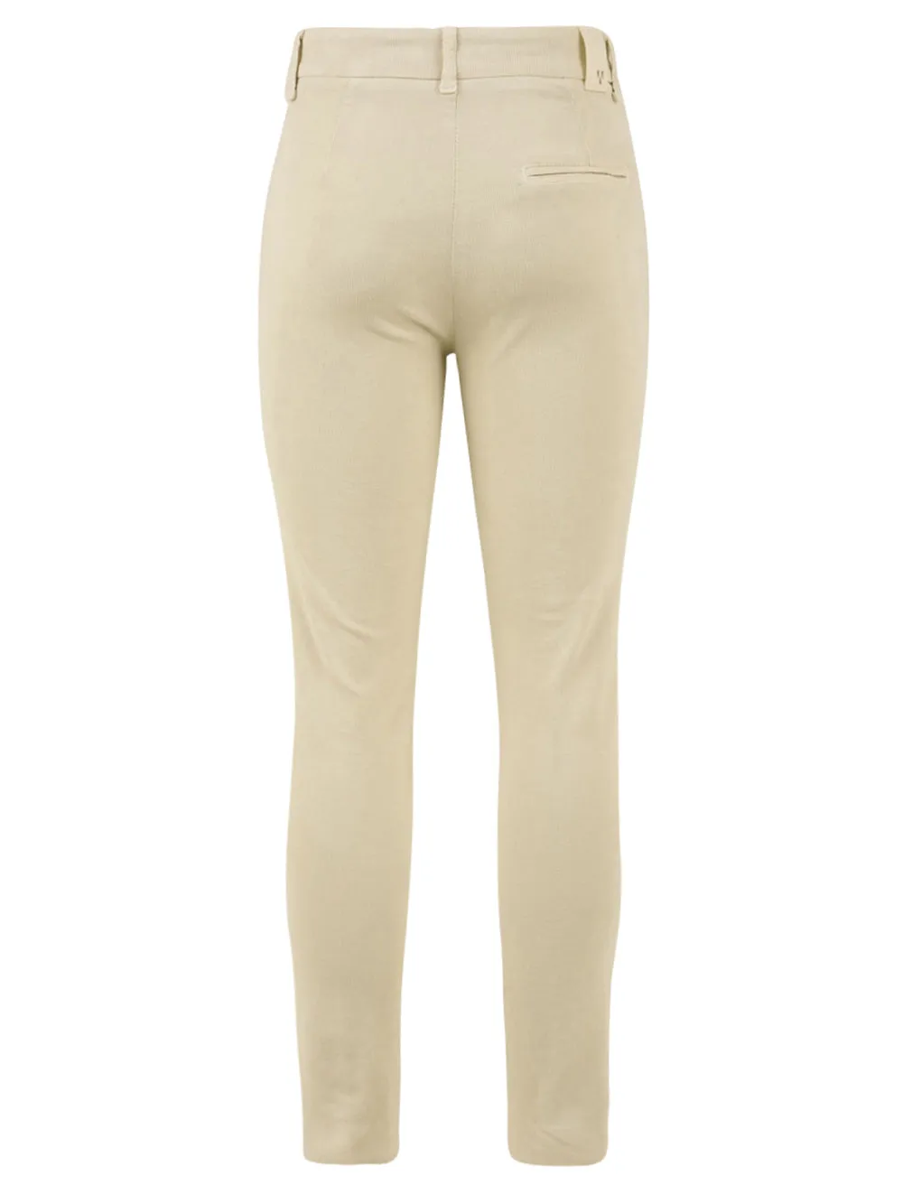 Pantalone in cotone aderente da Donna bianco