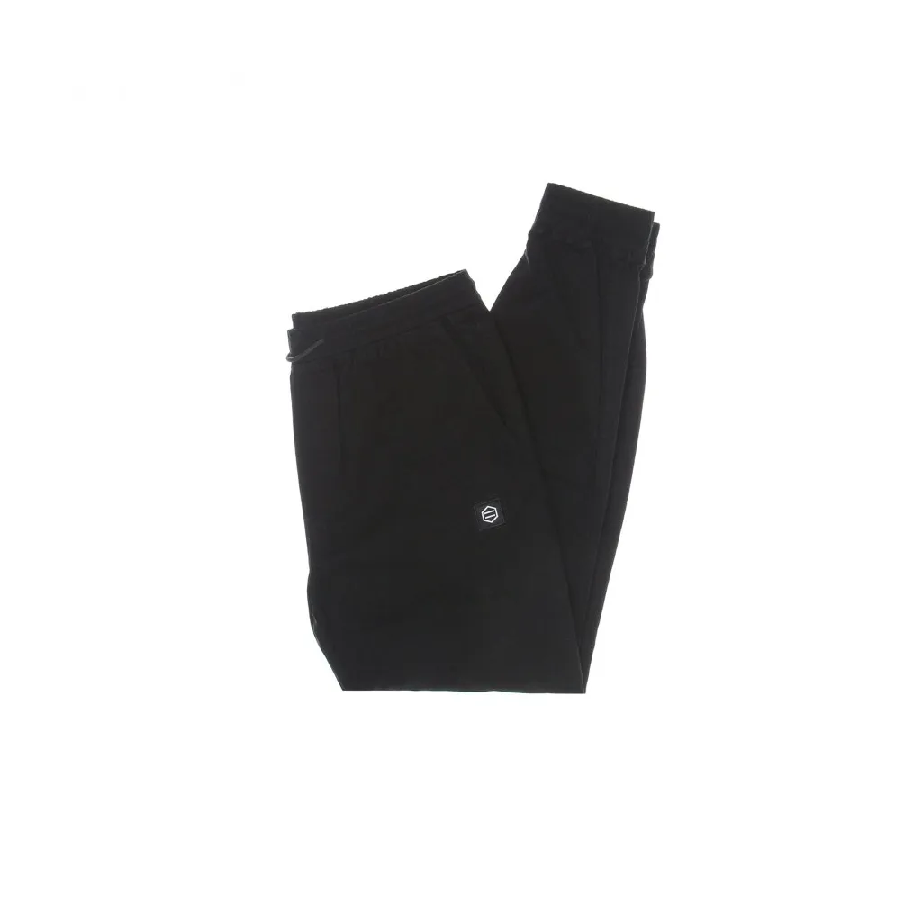 pantalone lungo uomo jogger ripstop BLACK