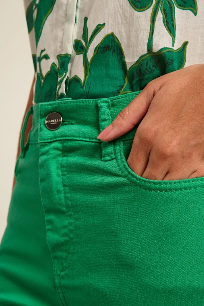 Pantaloni flare cropped