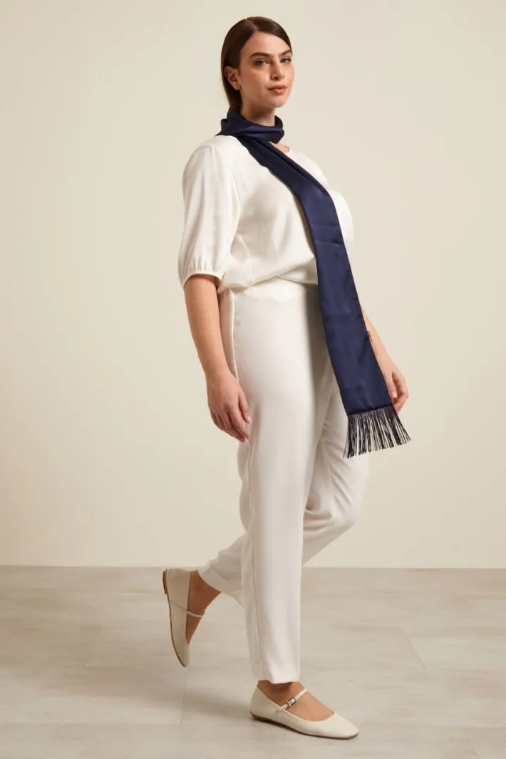 Pantaloni in enver satin