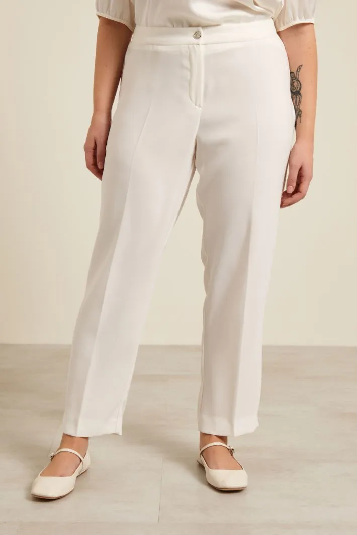 Pantaloni in enver satin