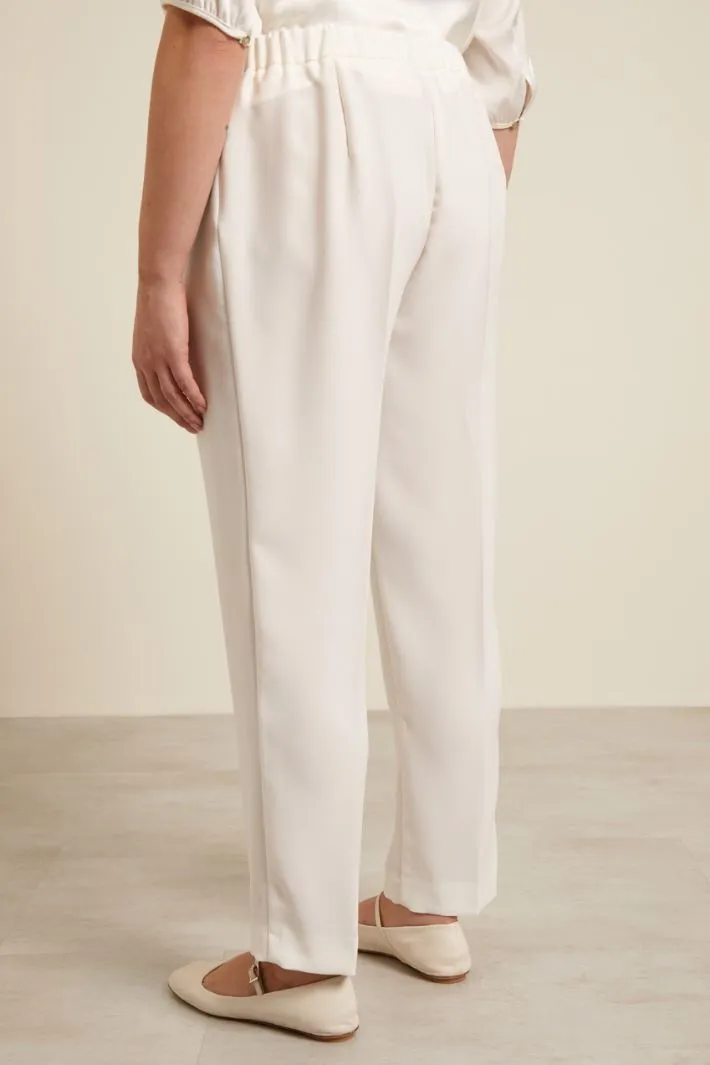 Pantaloni in enver satin