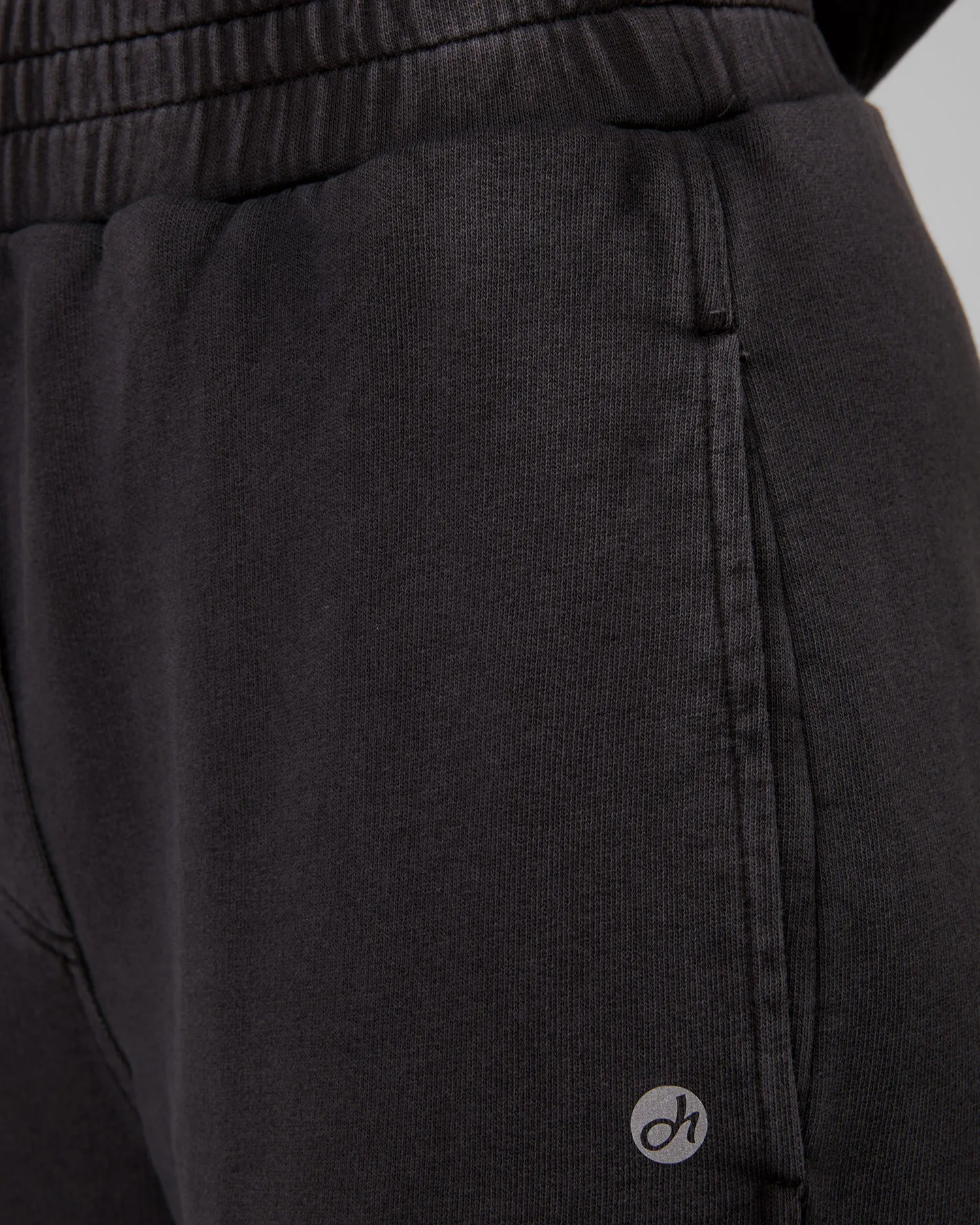 Pantaloni neri con gambe larghe da tuta da donna Deha D02815-10009