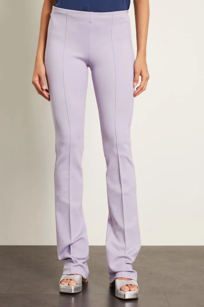 Pantaloni slim in jersey