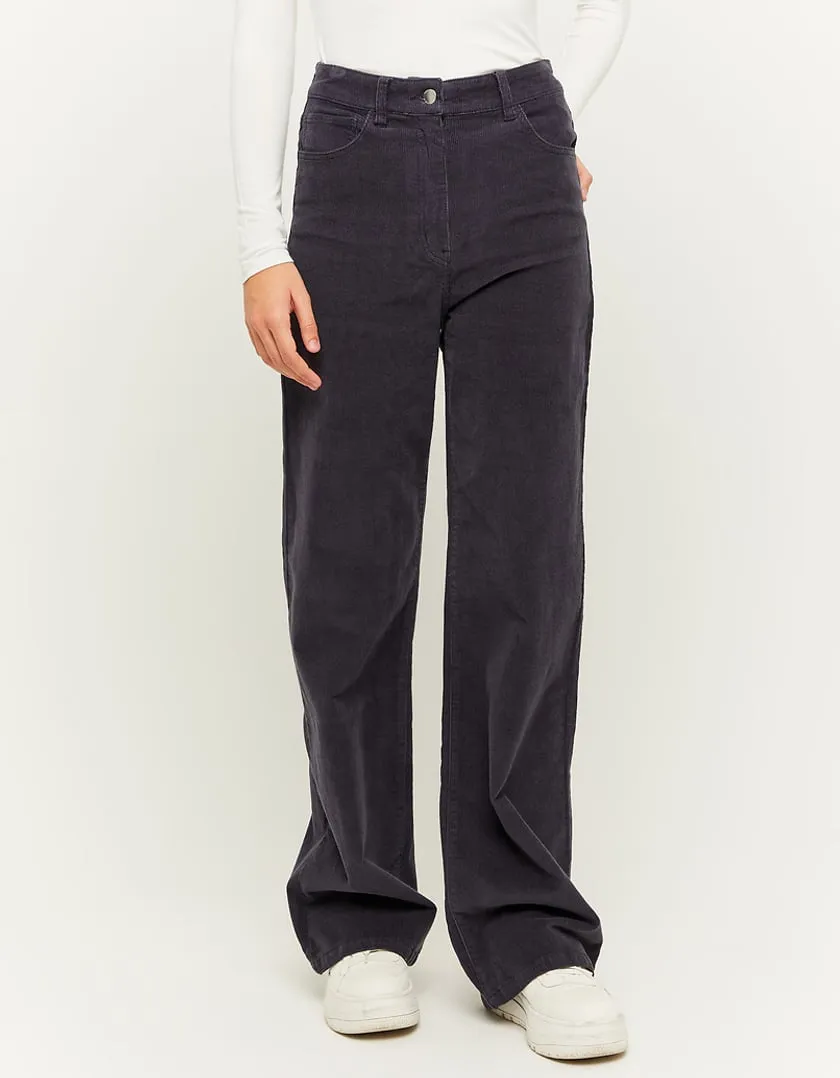 Pantaloni Wide Leg in velluto a coste  